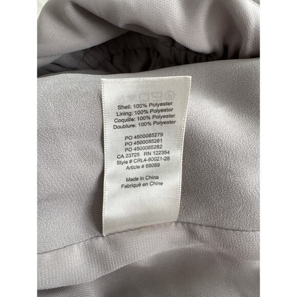 Wilfred Aritzia Melodie Jumpsuit Wide-leg Ashen V-neck Faux Wrap Gray L - Picture 13 of 14